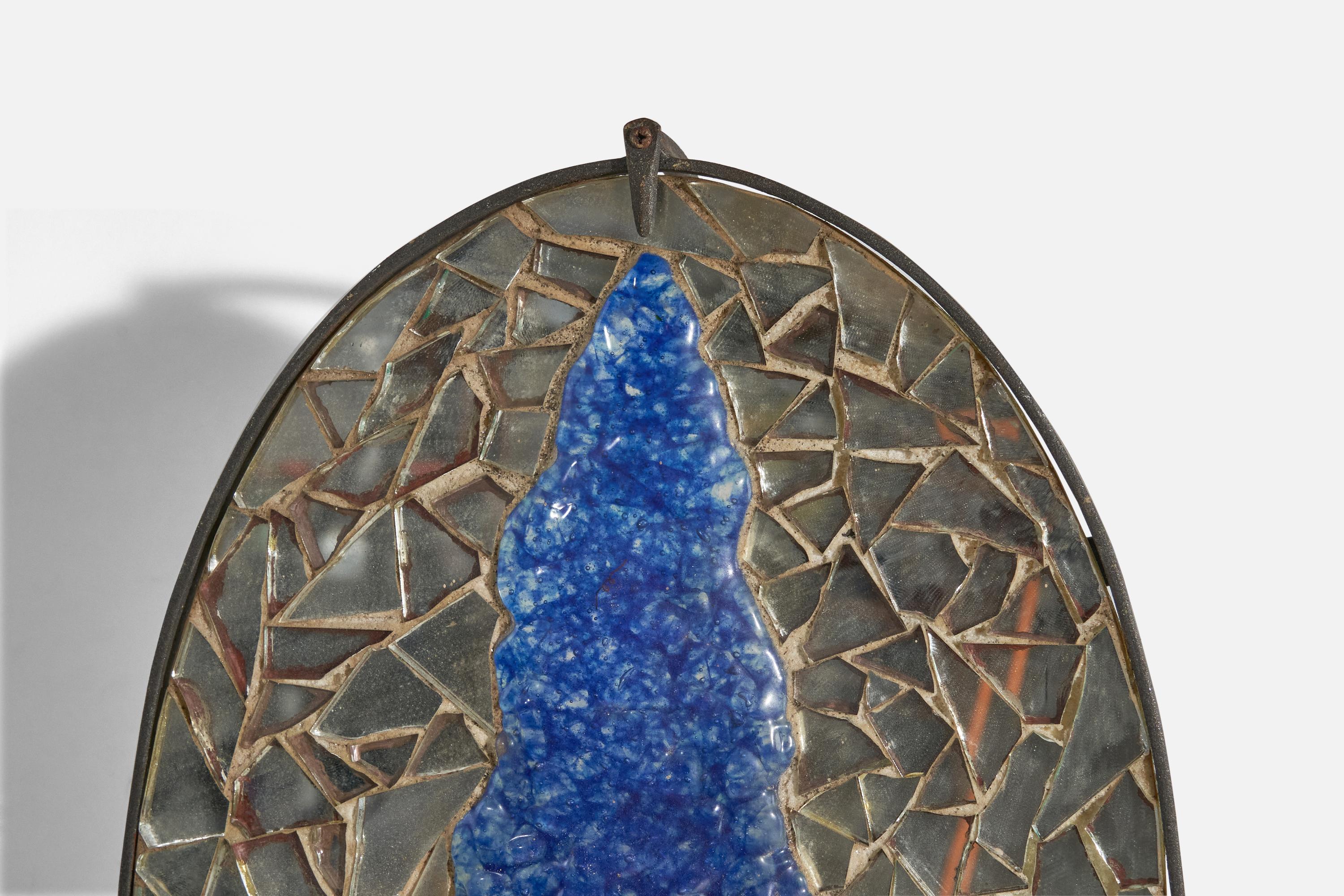 Milieu du XXe siècle Créateur italien, appliques, verre de Murano, fer, Italie, années 1930 en vente