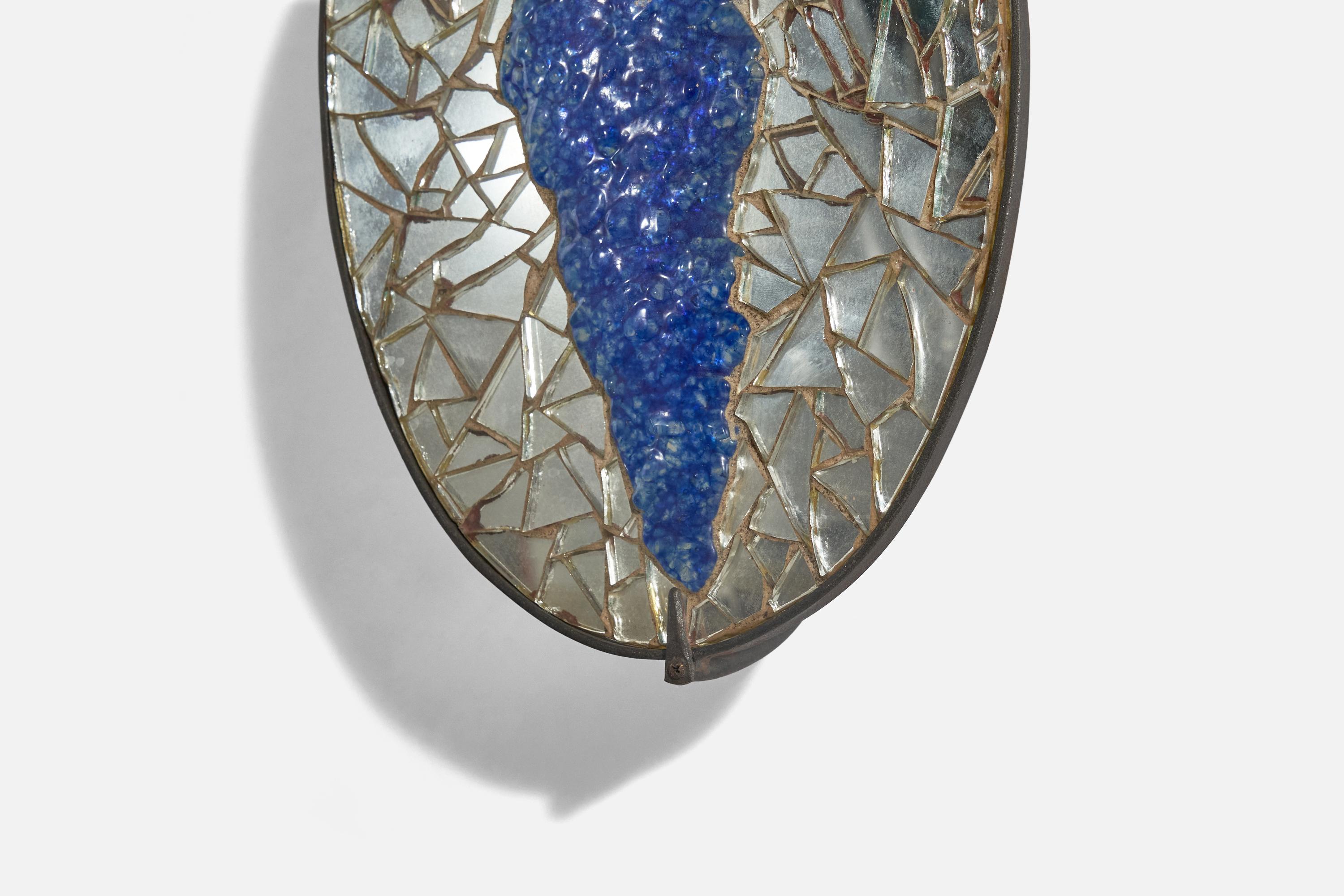 Verre Créateur italien, appliques, verre de Murano, fer, Italie, années 1930 en vente