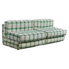 Italian Designer, Sectional Sofa, Fabric, Italy, 1970s