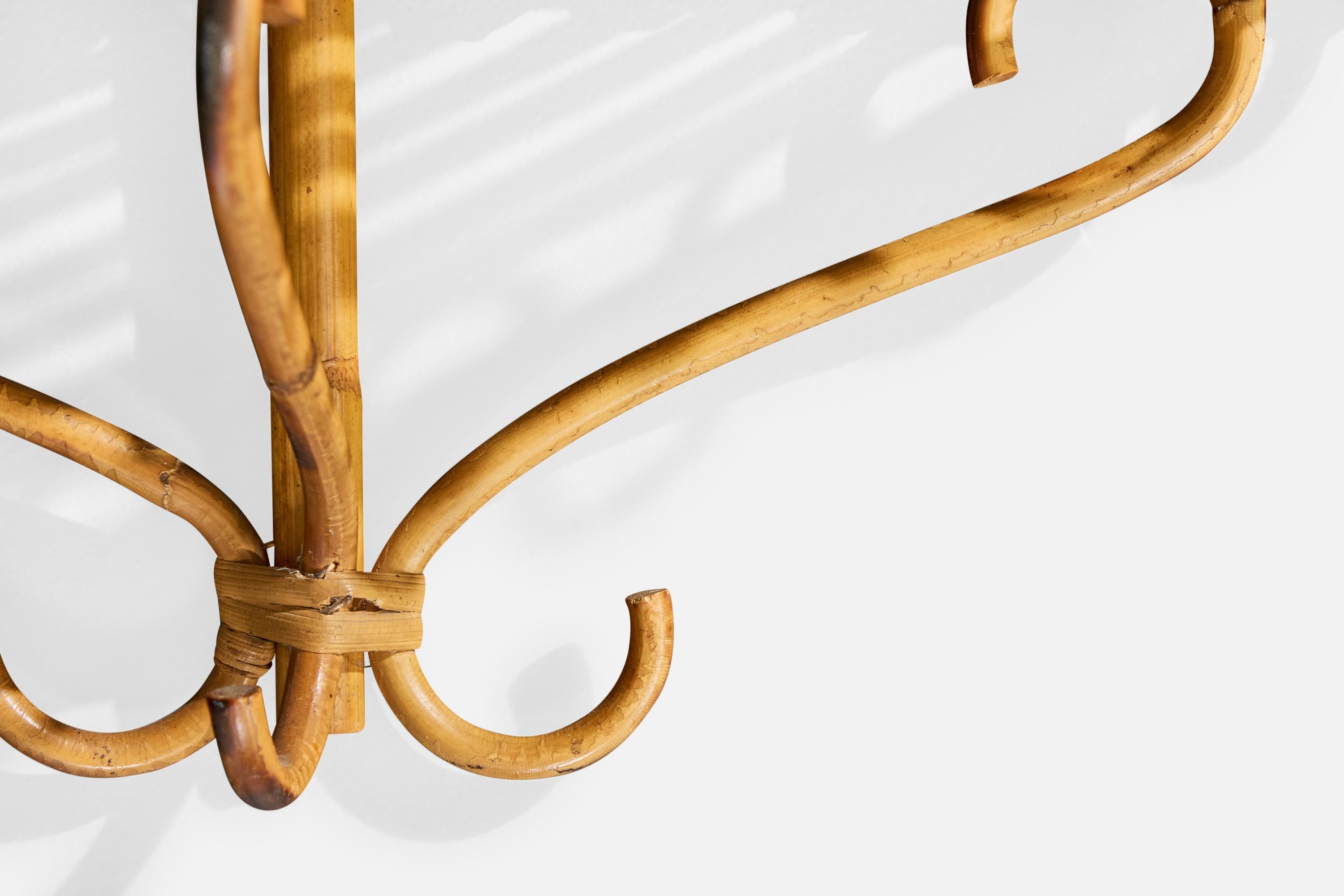 Italienischer Designer, Regal, Bambus, Rattan, Italien, 1960er im Angebot 2