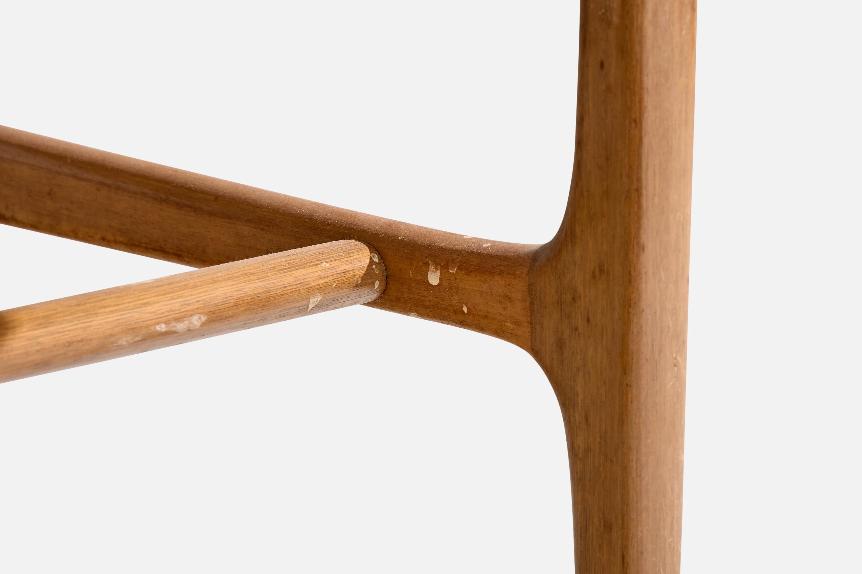 Diseñador italiano, Silla auxiliar, Madera, Rush, Italia, Años 50 en venta 5