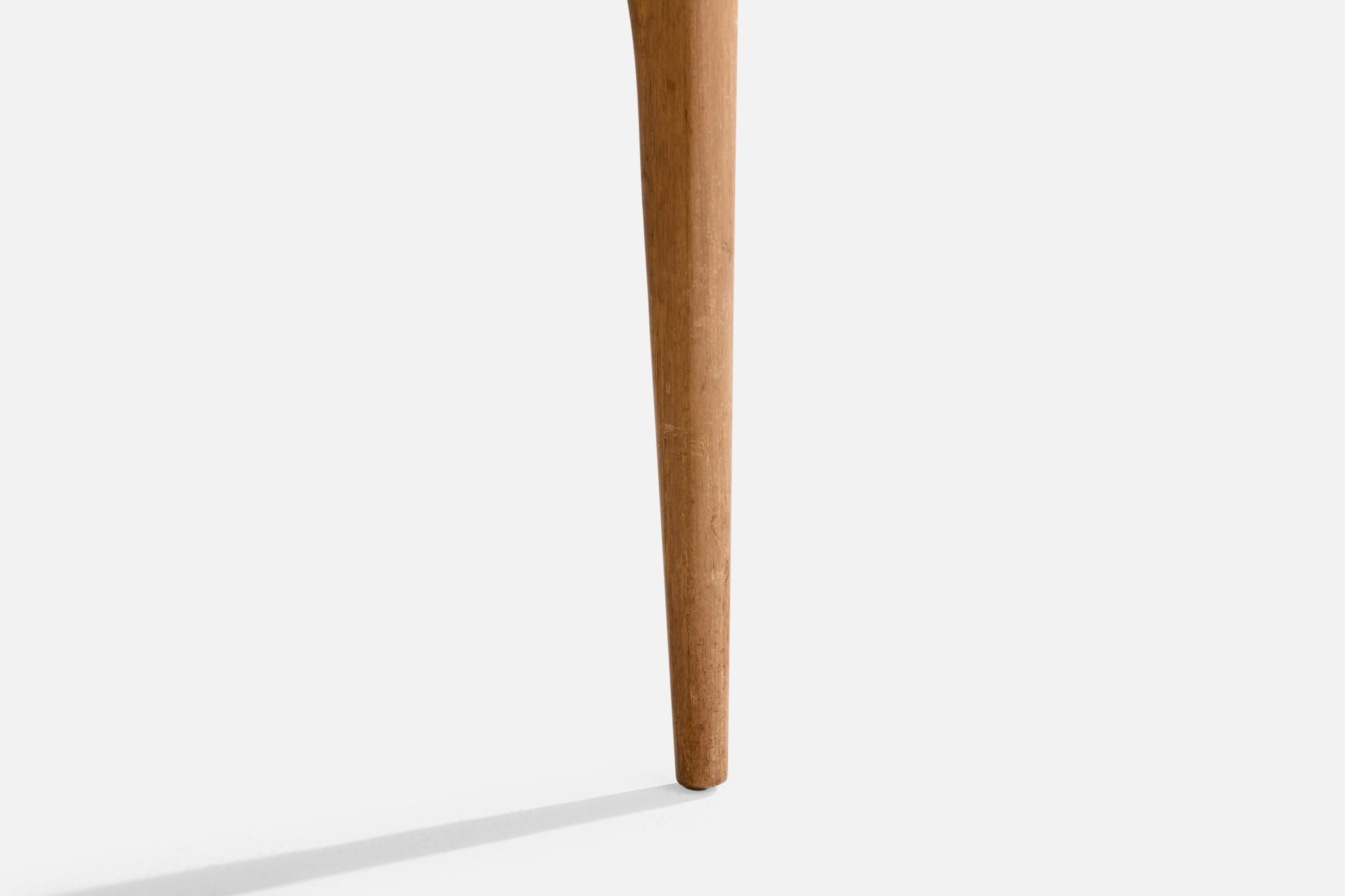 Diseñador italiano, Silla auxiliar, Madera, Rush, Italia, Años 50 en venta 6