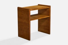 Italian Designer, Side Table, Wood, Italy, 1930s