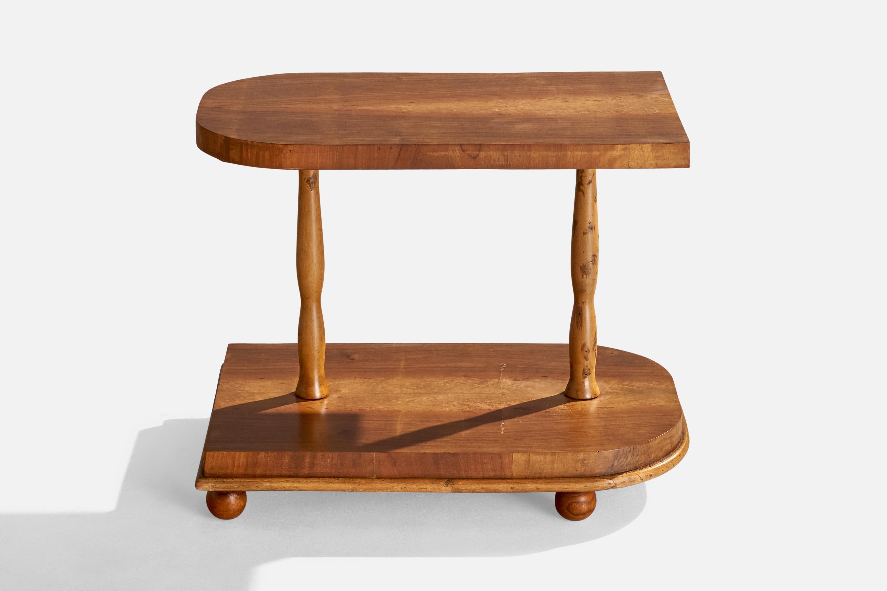 Art Déco Designer italiano, Tavolino, Legno, Italia, anni '30 in vendita