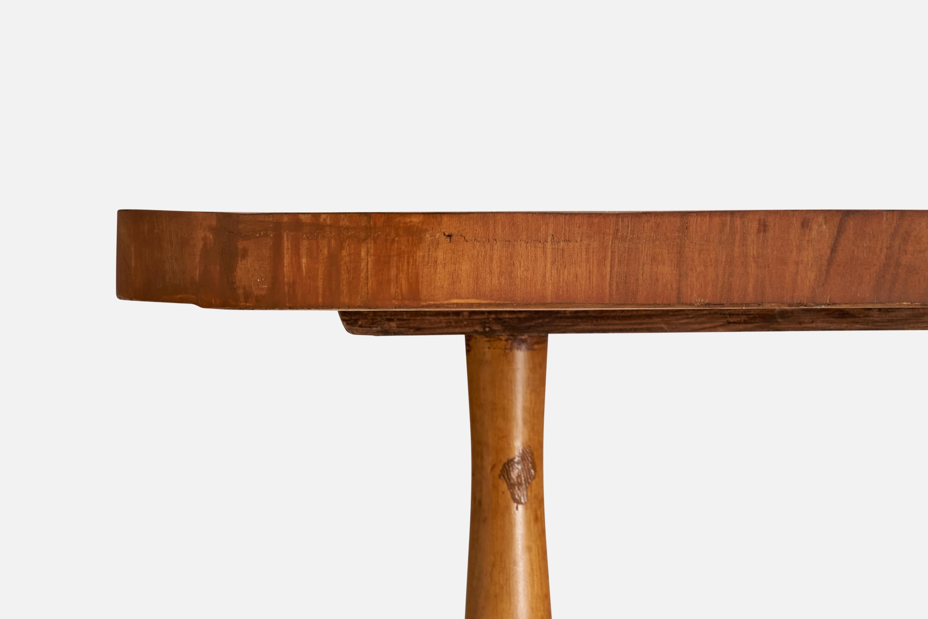 Metà XX secolo Designer italiano, Tavolino, Legno, Italia, anni '30 in vendita