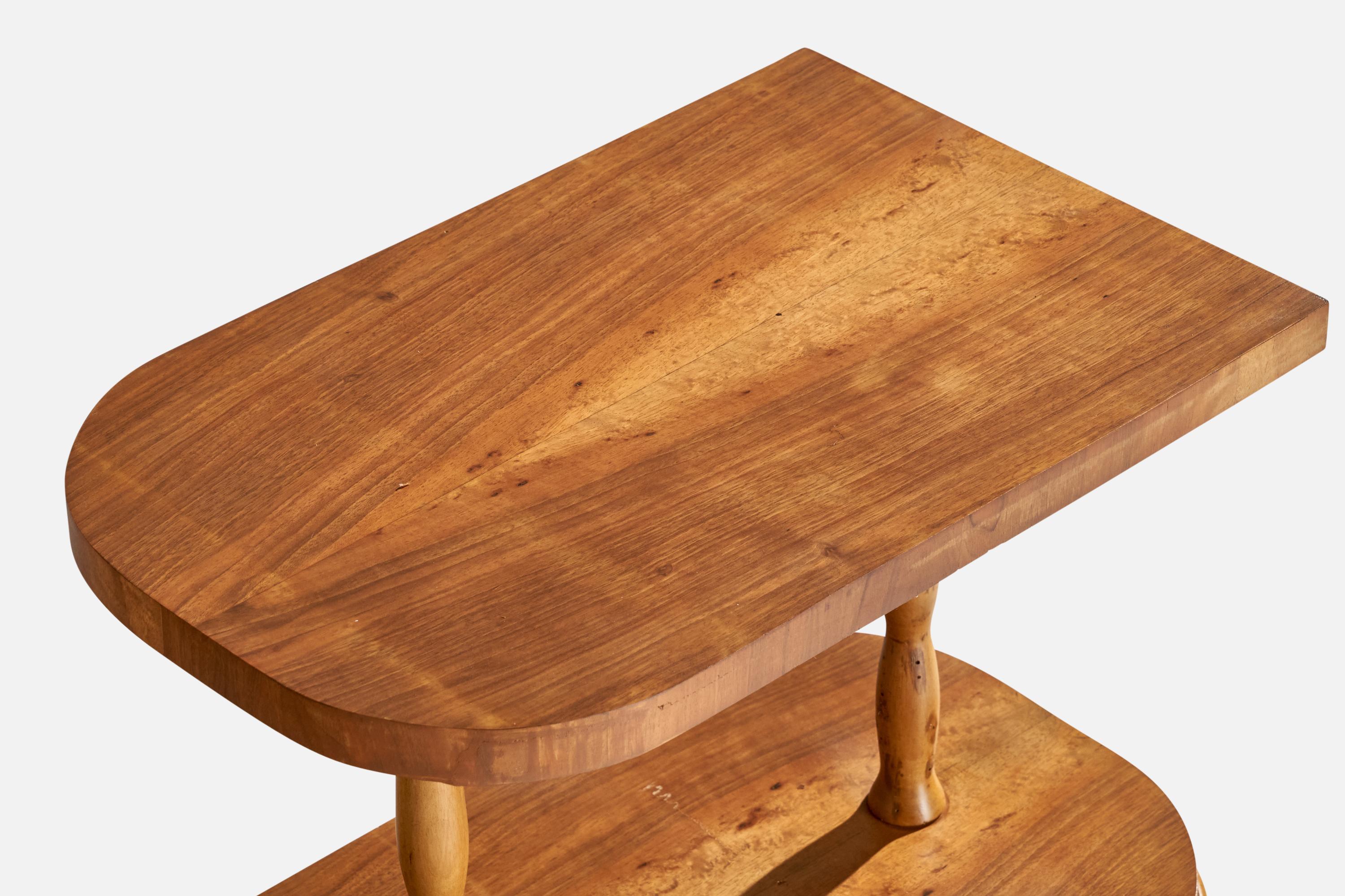 Designer italiano, Tavolino, Legno, Italia, anni '30 in vendita 3