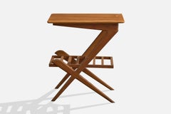 Designer italien, table d'appoint, bois, Italie, années 1950