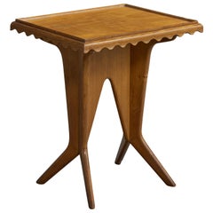 Italian Designer, Side Table, Wood, Italy, 1950s