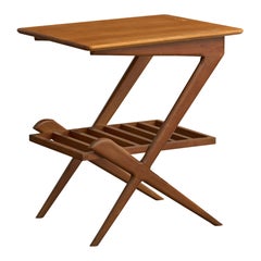 Designer italien, table d'appoint, bois, Italie, années 1950