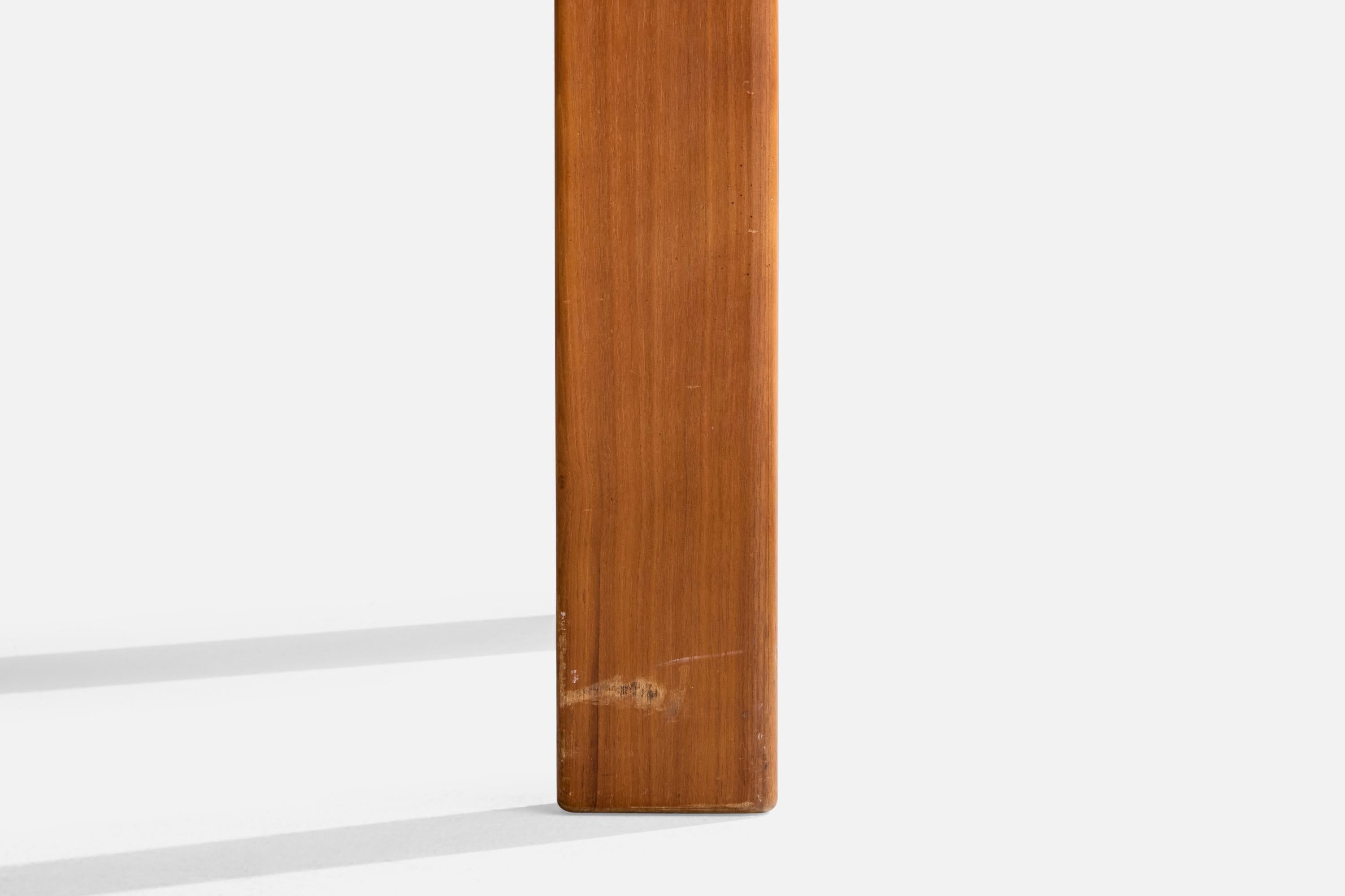 Italian Designer, Side Table, Wood, Marble, Italy, 1970s For Sale 3