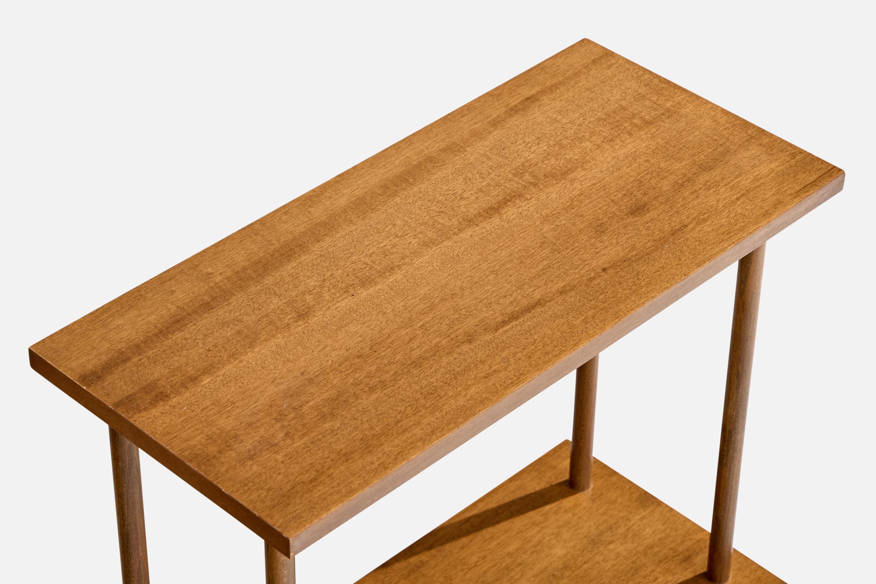 Designer italien, tables d'appoint, bois, Italie, années 1950 en vente 1
