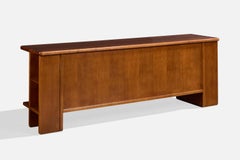 Créateur italien, buffet, bois, Italie, années 1970