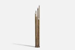 Diseñador italiano, Lámpara de pie, Latón, Italia, Años 70