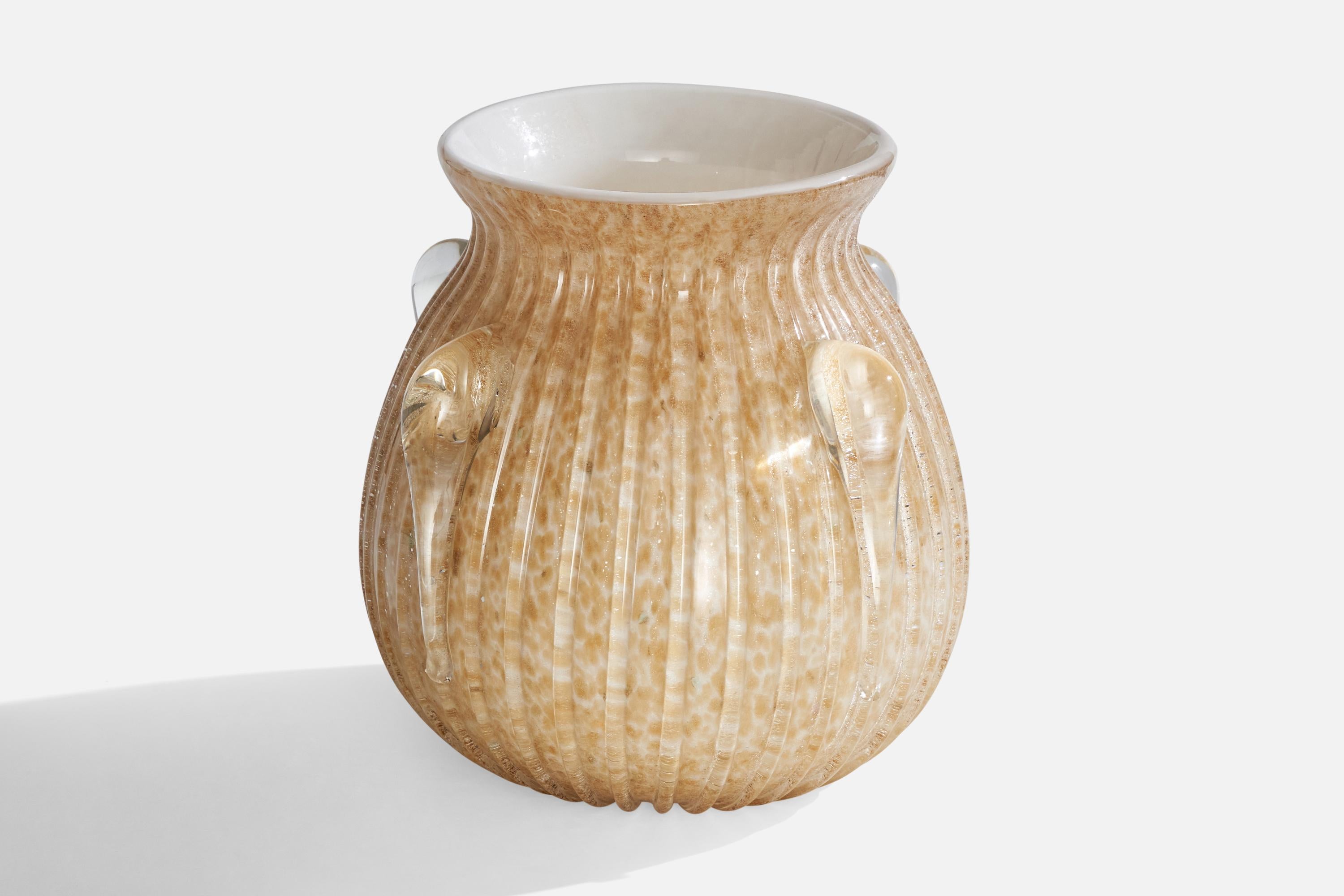 Italiano Designer italiano, Vaso di grandi dimensioni, Vetro di Murano, Italia, anni '70 in vendita