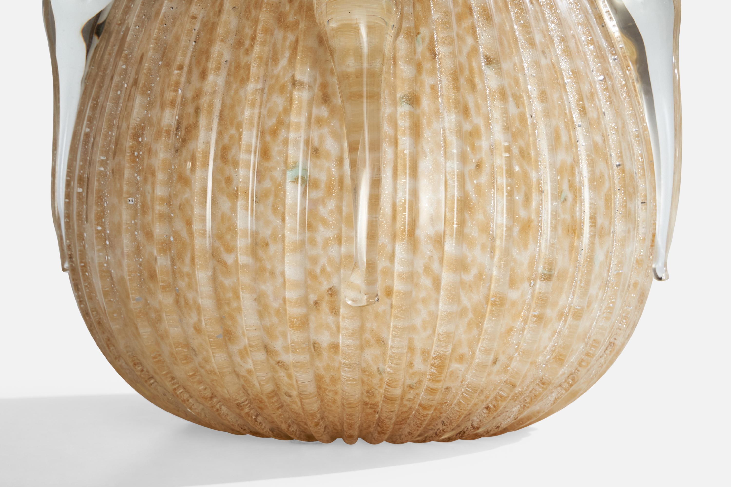 Designer italiano, Vaso di grandi dimensioni, Vetro di Murano, Italia, anni '70 in vendita 2