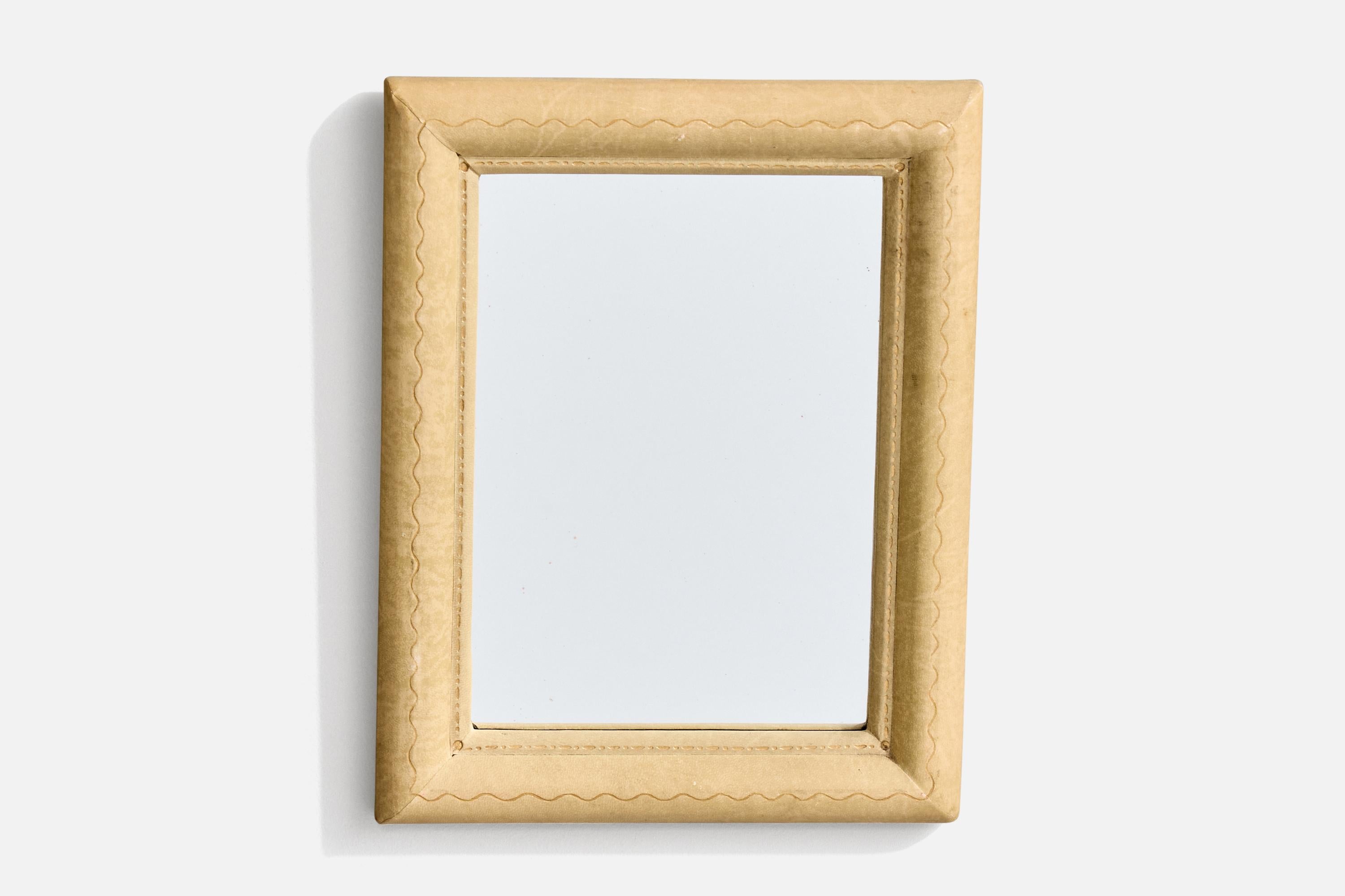 Italian Designer, Small Mirrors, Shagreen, Italy, C. 1930s For Sale 1