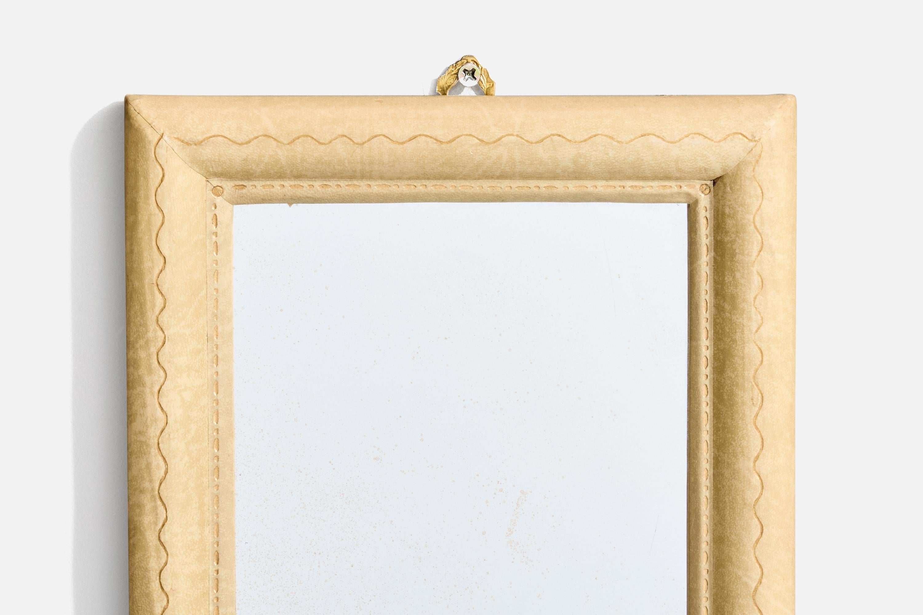 Italian Designer, Small Mirrors, Shagreen, Italy, C. 1930s For Sale 1