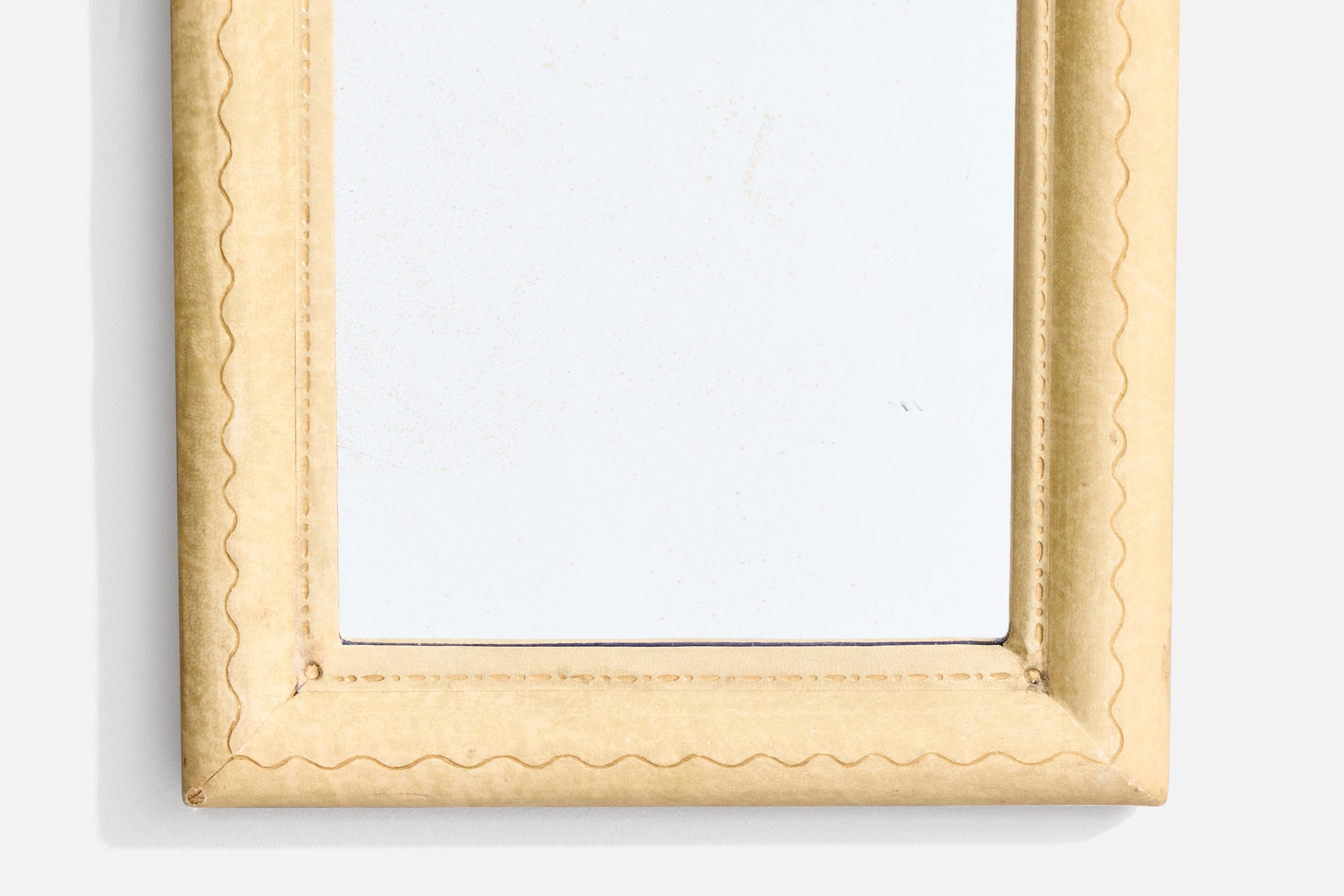 Italian Designer, Small Mirrors, Shagreen, Italy, C. 1930s For Sale 2