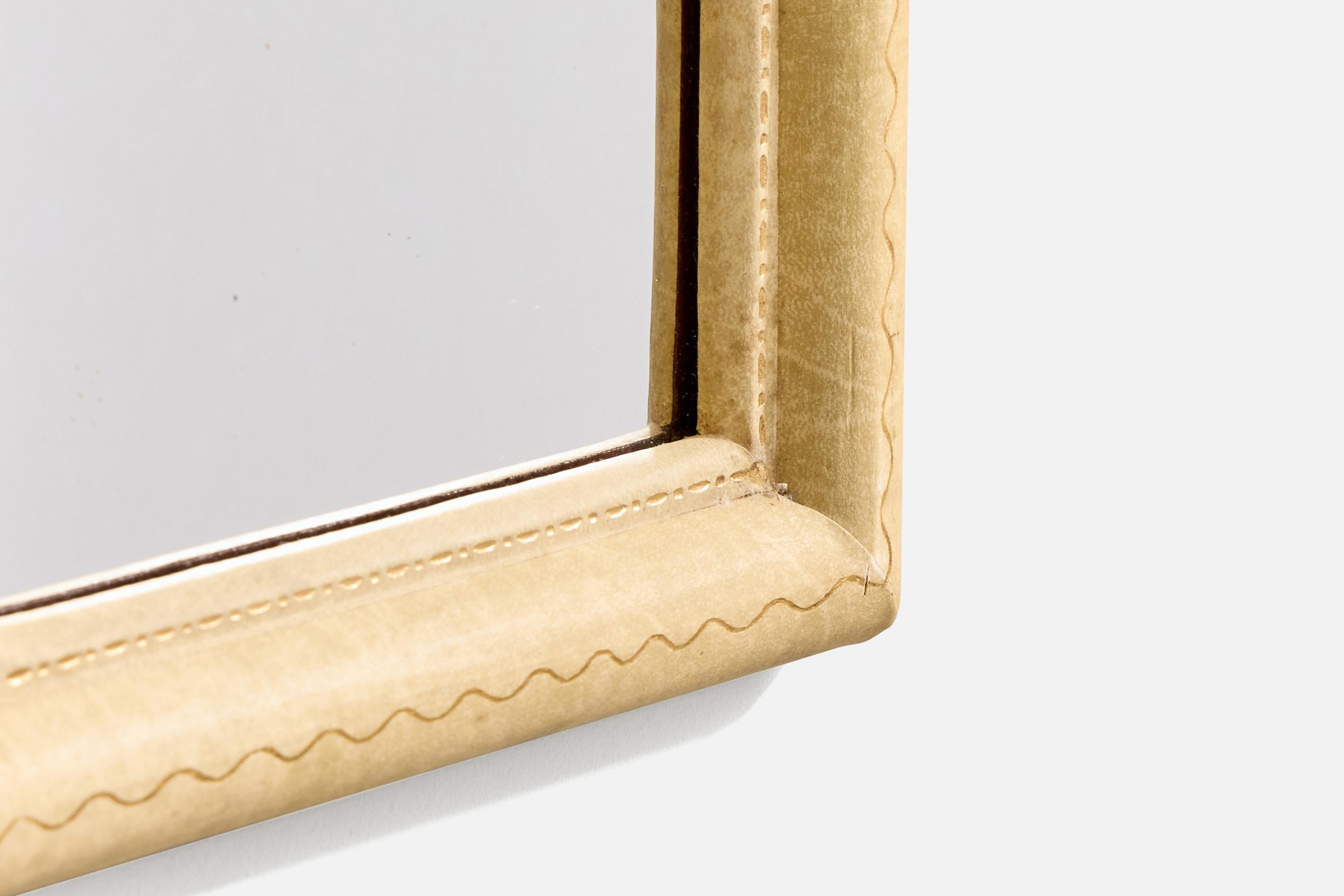 Italian Designer, Small Mirrors, Shagreen, Italy, C. 1930s For Sale 4