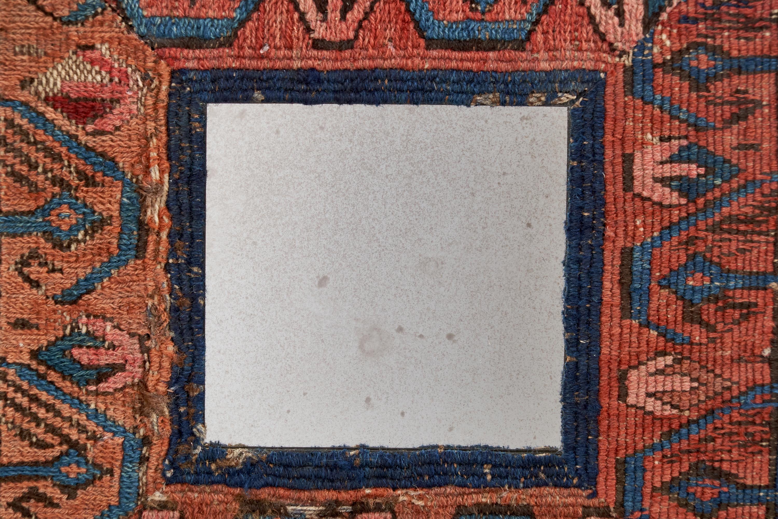 Italian Designer, Small Wall Mirror, Carpet, Italy, 1930s For Sale 1