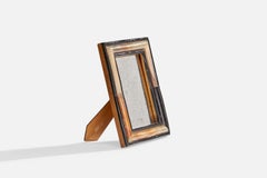 Designer italiano, Piccolo specchio da parete, Corno intagliato, Italia, anni '30