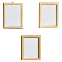 Italian Designer, Small Wall Mirrors, Shagreen, Italy, C. 1930s
