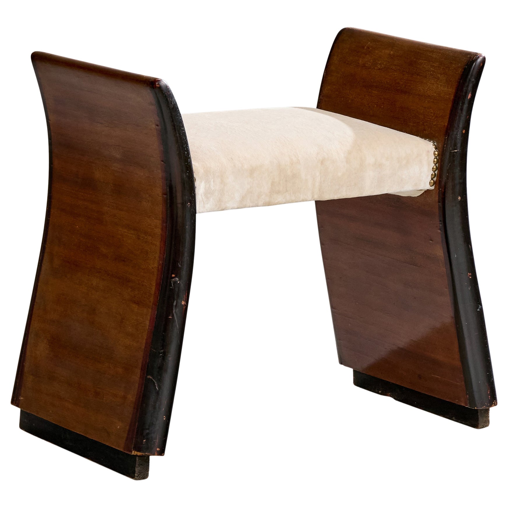 Design/One, Tabouret, Wood, Fabrice, Italie, années 1930
