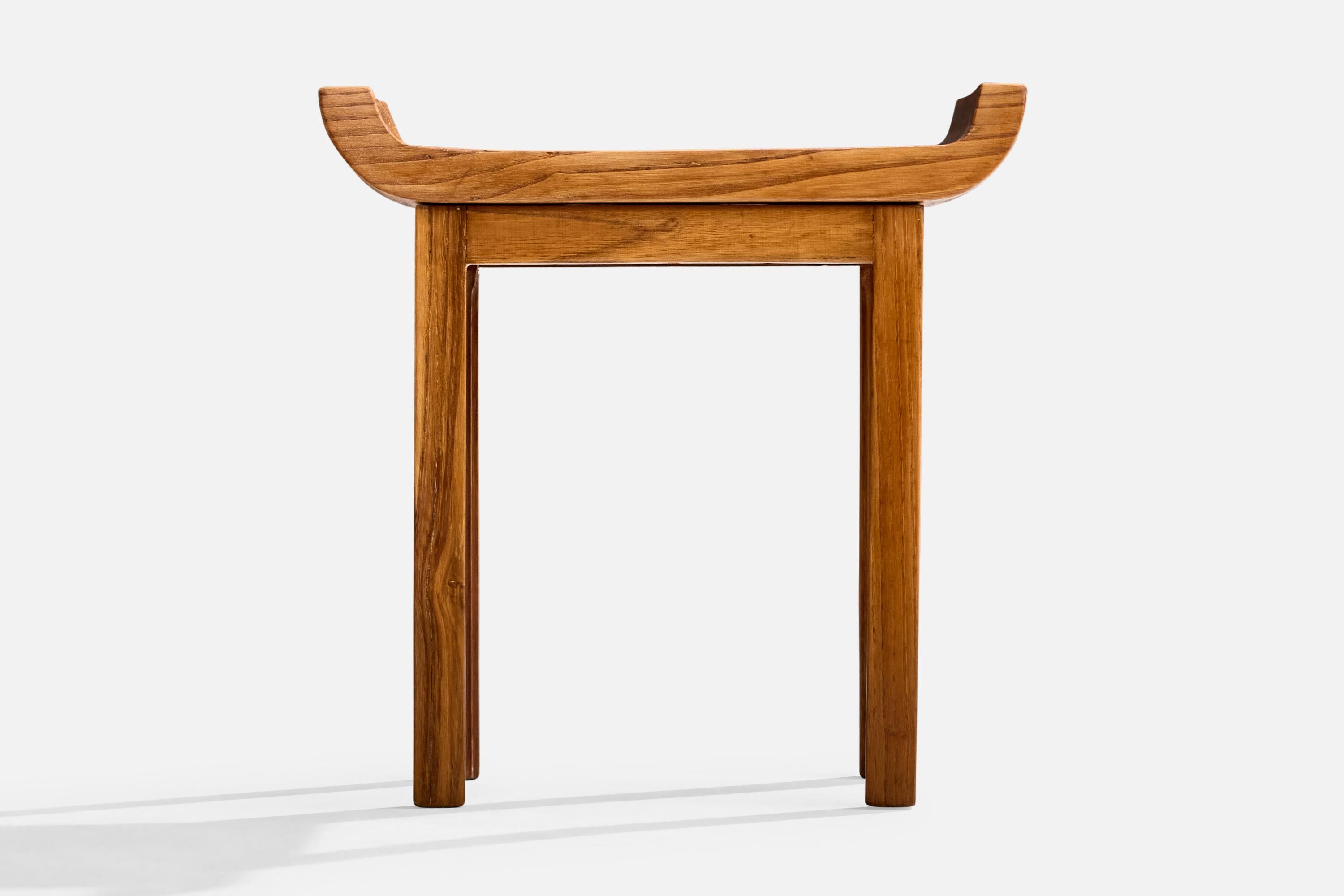 Italian Designer, Stools, Walnut, Italy, 1930s For Sale 2