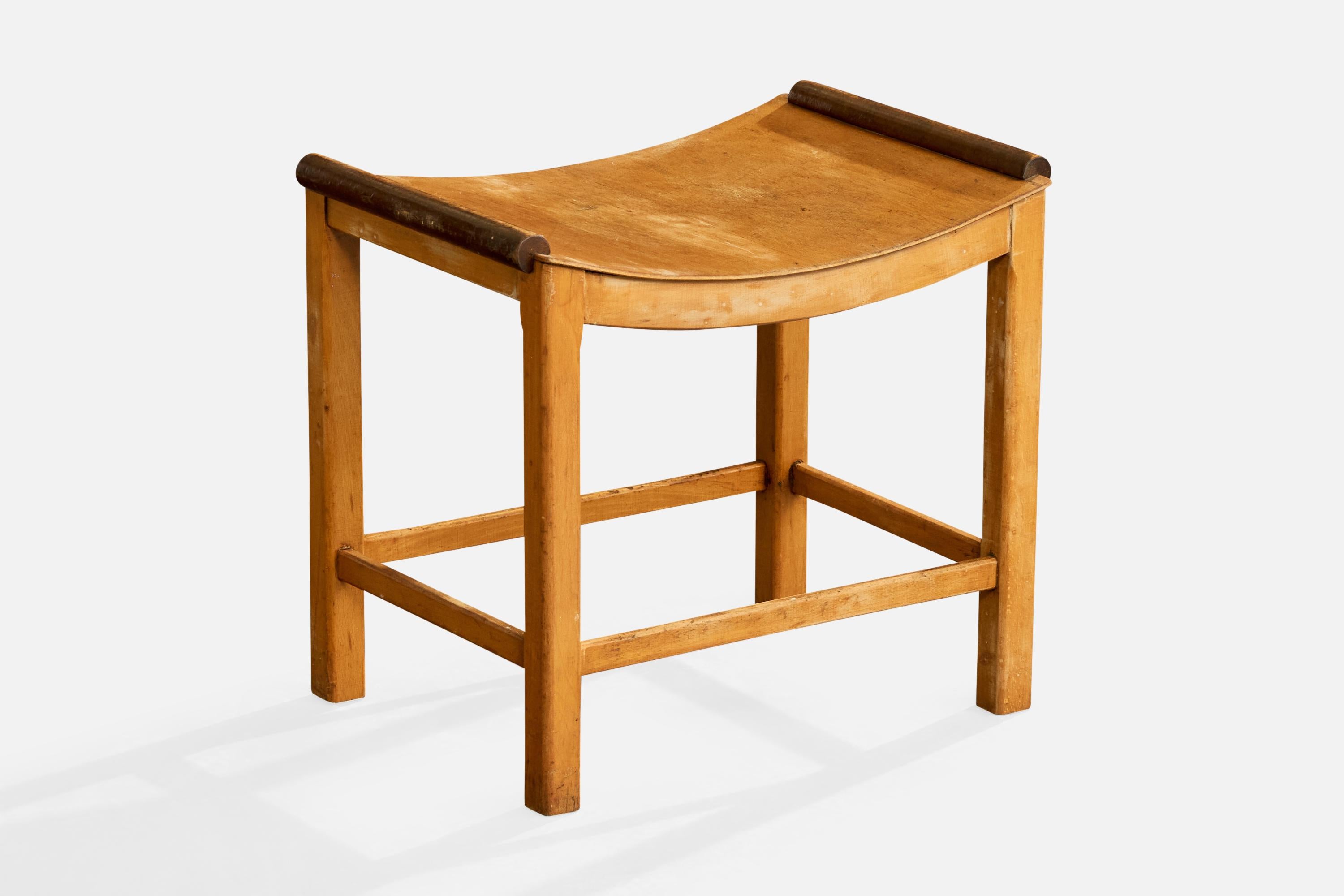 Diseñador italiano, Taburetes, Madera, Italia, Años 1930 Italiano en venta