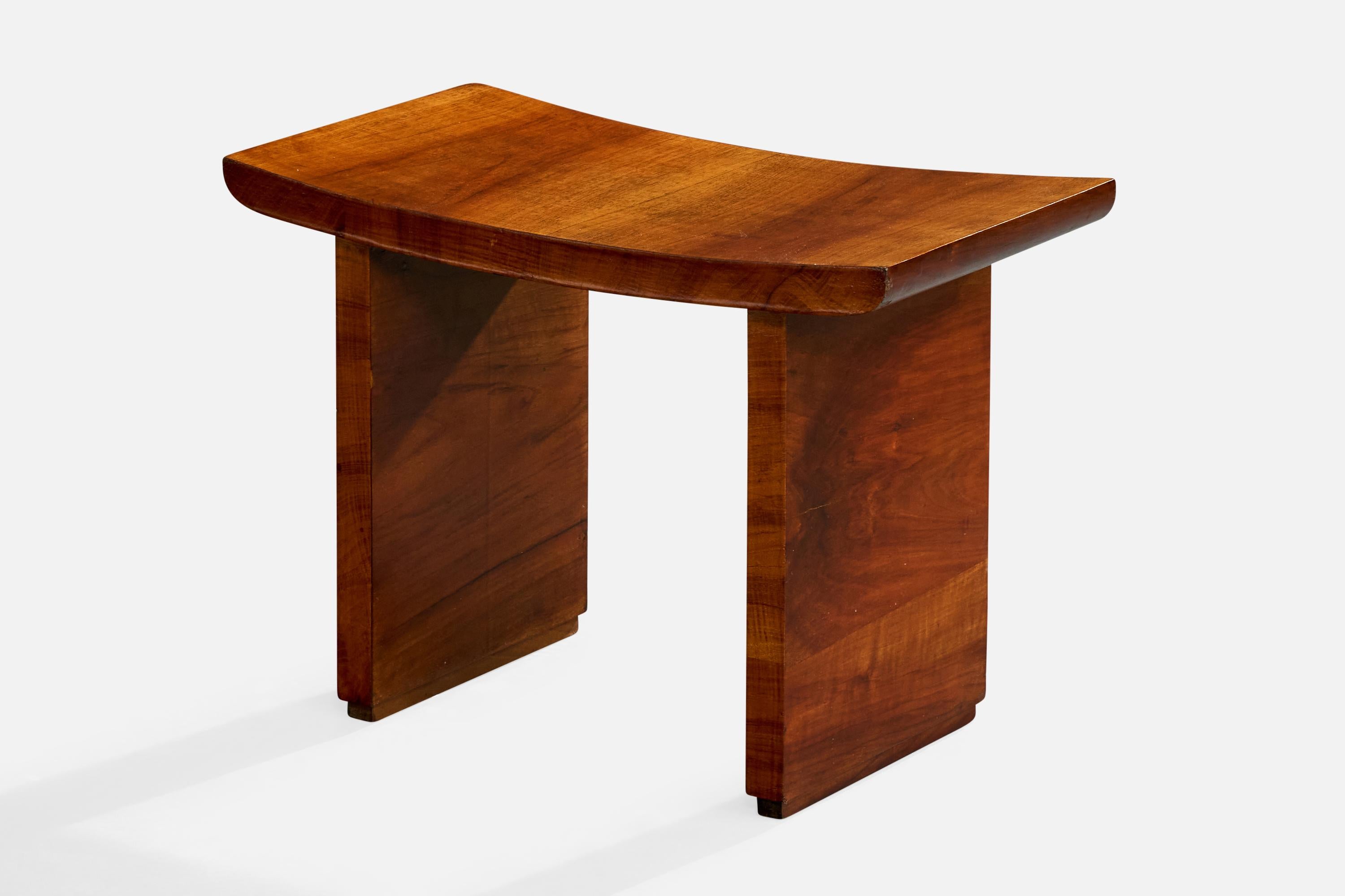 Italienischer Designer, Hocker, Holz, Italien, 1930er (Mitte des 20. Jahrhunderts) im Angebot