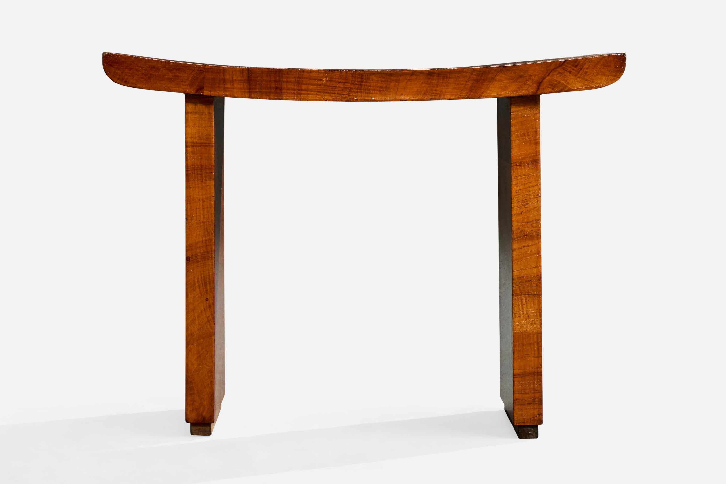 Italienischer Designer, Hocker, Holz, Italien, 1930er im Angebot 1