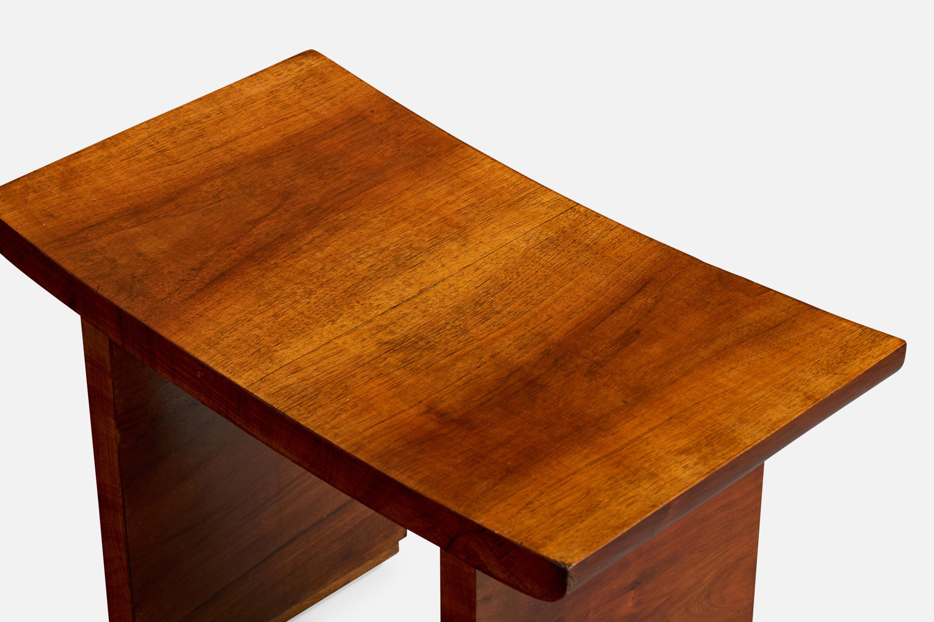 Italienischer Designer, Hocker, Holz, Italien, 1930er im Angebot 3