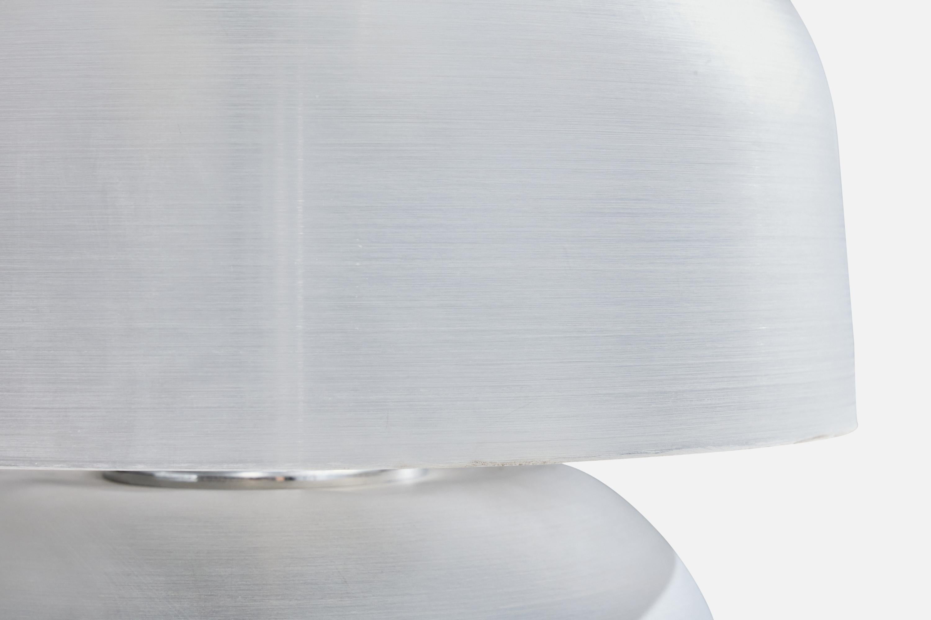 Italian Designer, Table Lamp, Acrylic, Chrome, Italy, 1970s For Sale 2