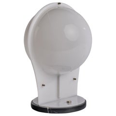 Italian Designer, Table Lamp, Acrylic, Metal, Marble, Italy, 1970s