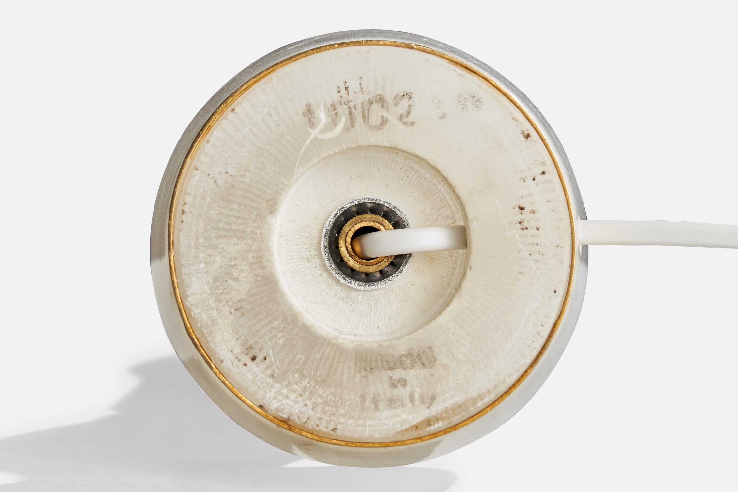 Lampada da tavolo di design italiano, alabastro, ottone, Italia, anni '50 in vendita 4