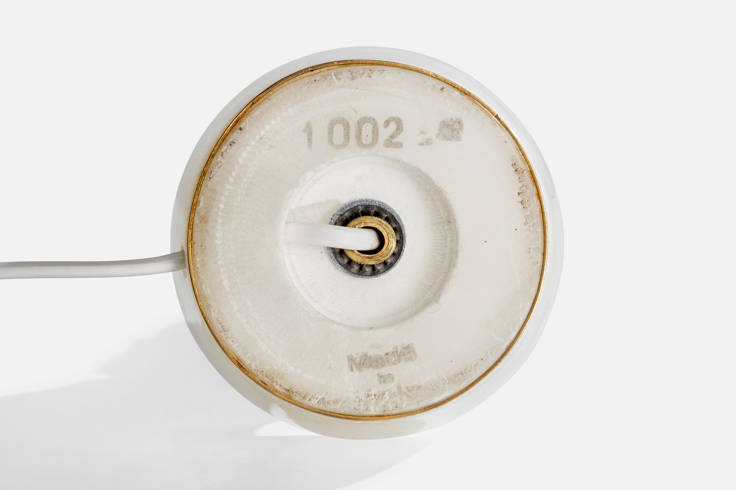 Designer italien, lampe de table, albâtre, laiton, Italie, années 1950 en vente 2