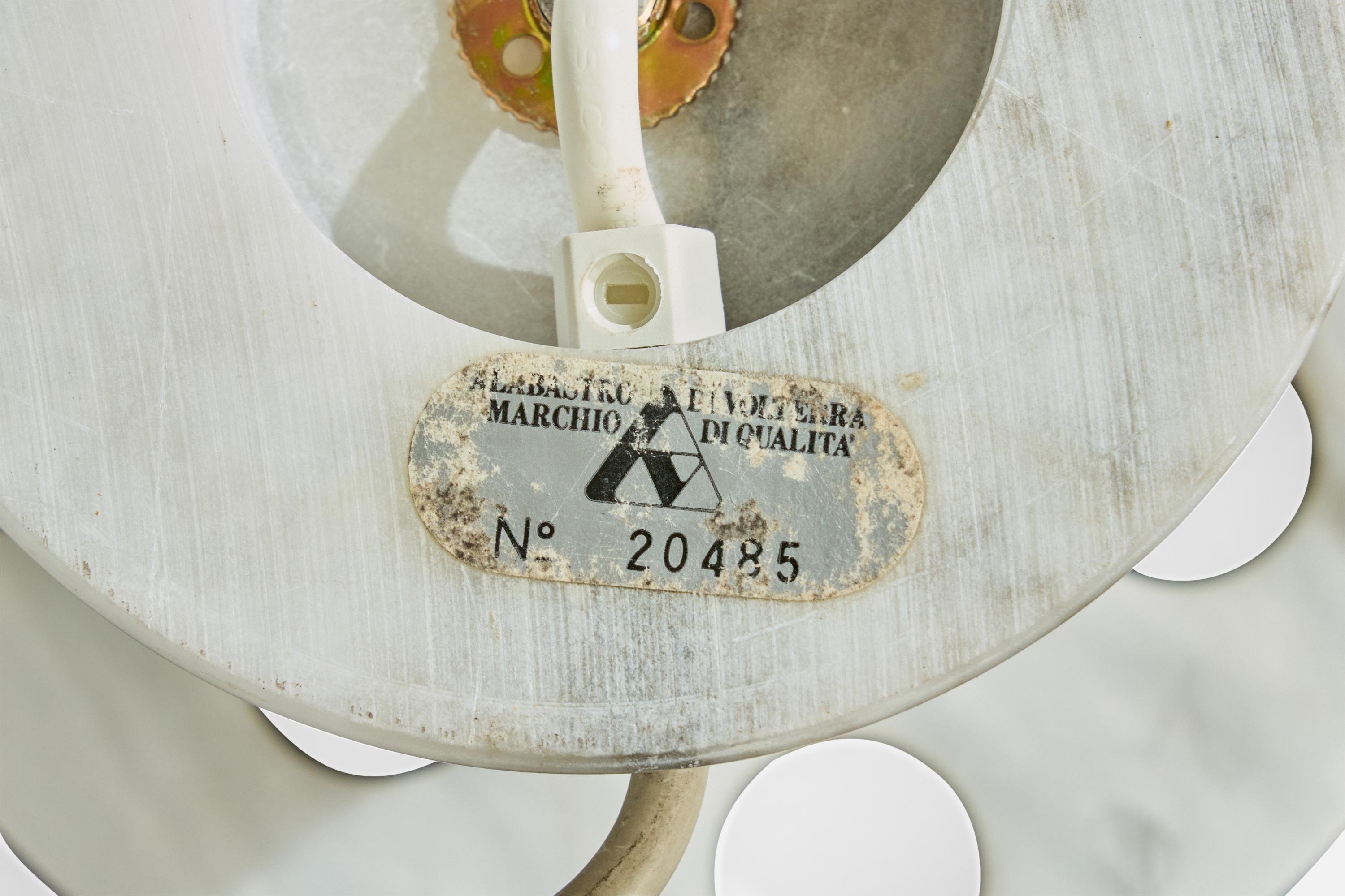 Designer italien, lampe de table, albâtre, Italie, années 1990 en vente 5