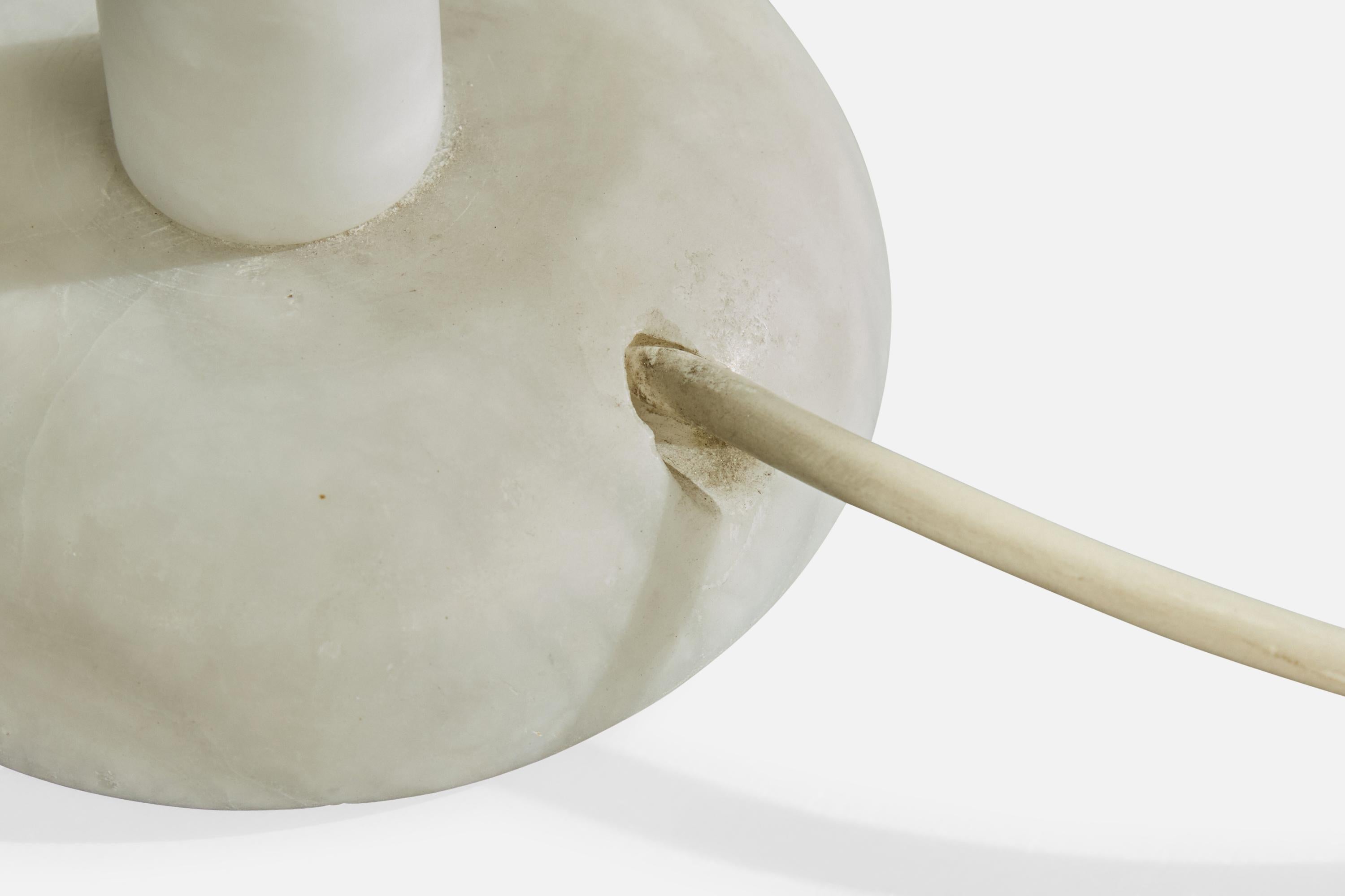 Designer italien, lampe de table, albâtre, Italie, années 1990 en vente 5