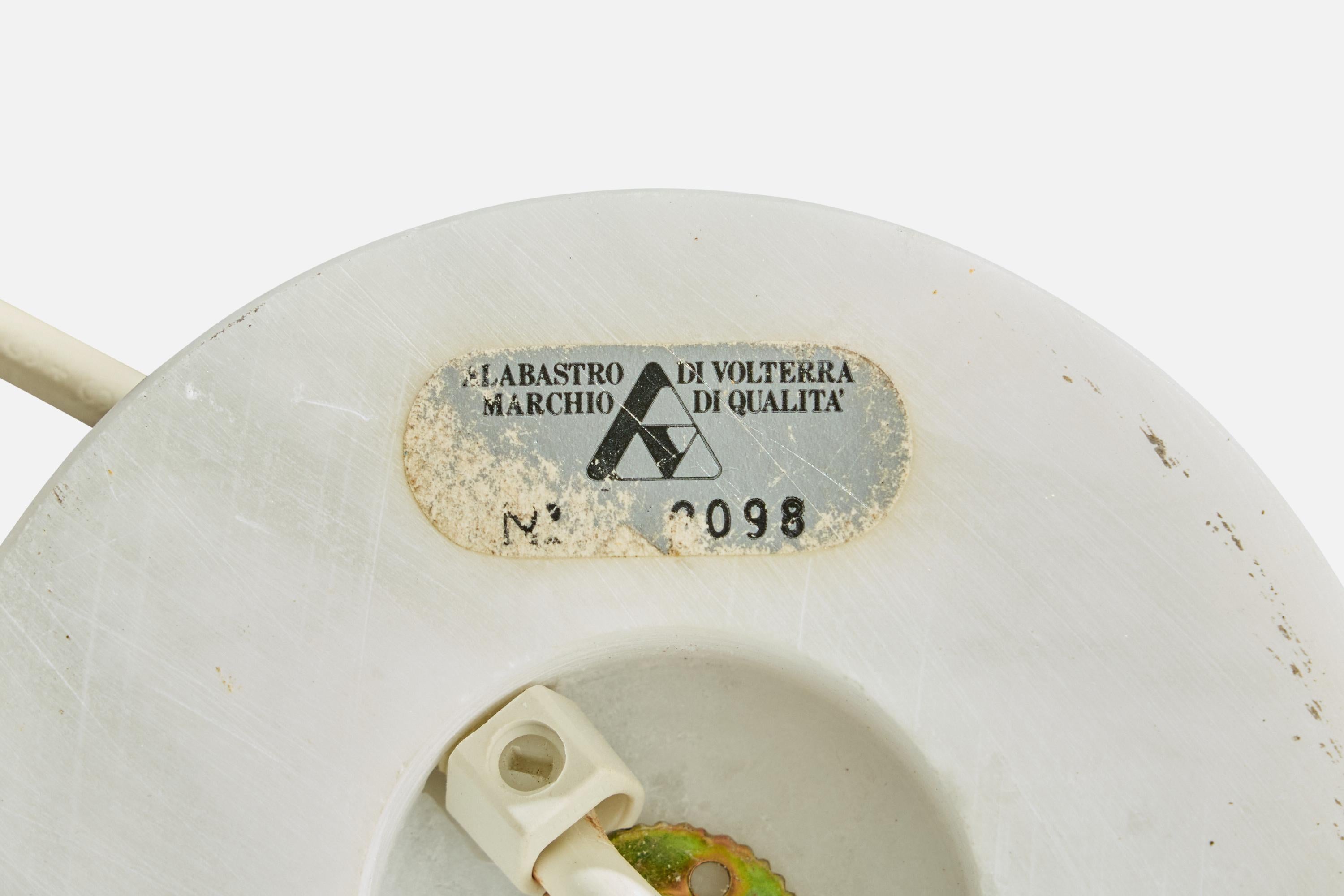 Designer italien, lampe de table, albâtre, Italie, années 1990 en vente 6