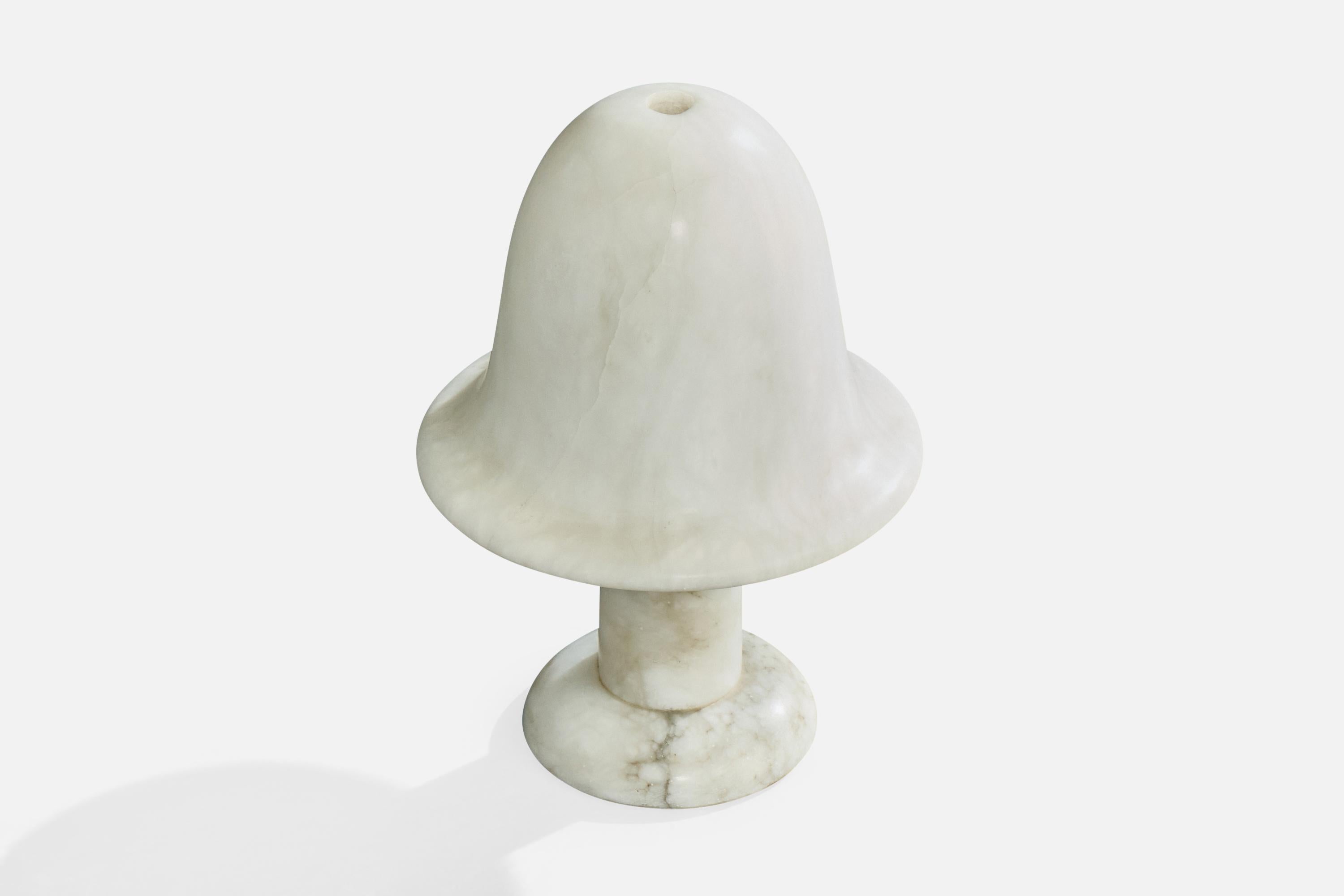 Mid-Century Modern Designer italien, lampe de table, albâtre, Italie, années 1990 en vente