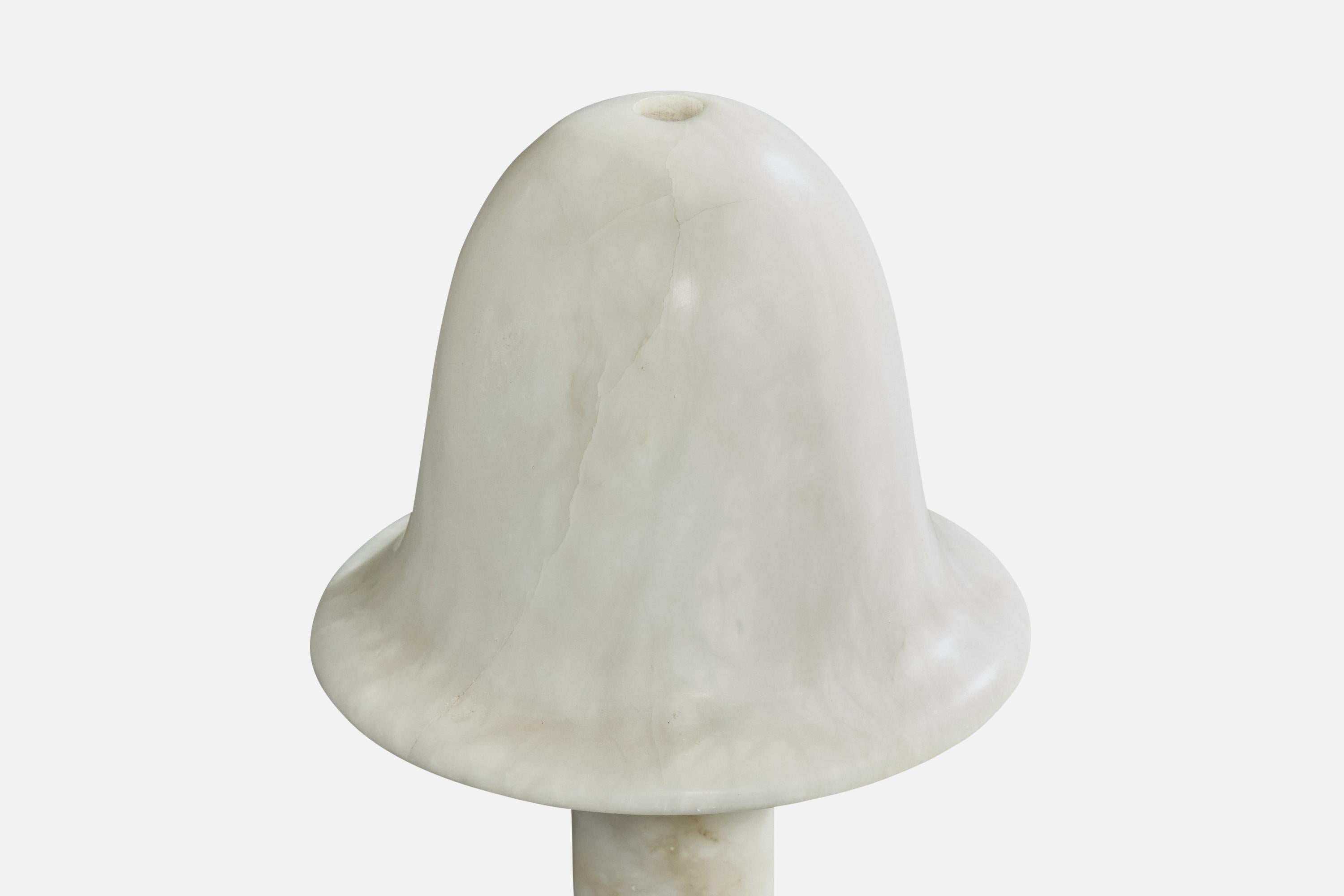 Designer italien, lampe de table, albâtre, Italie, années 1990 État moyen - En vente à High Point, NC