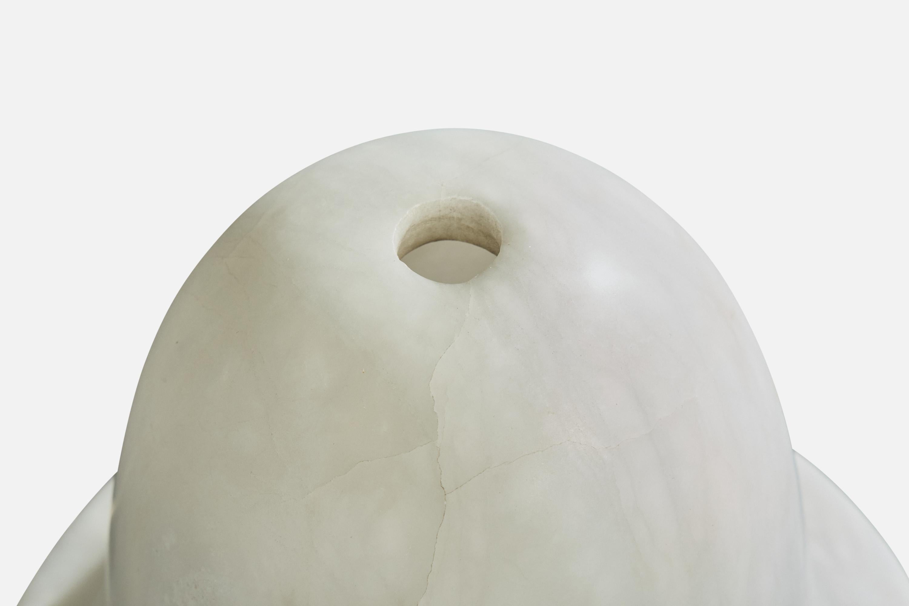 Fin du 20e siècle Designer italien, lampe de table, albâtre, Italie, années 1990 en vente