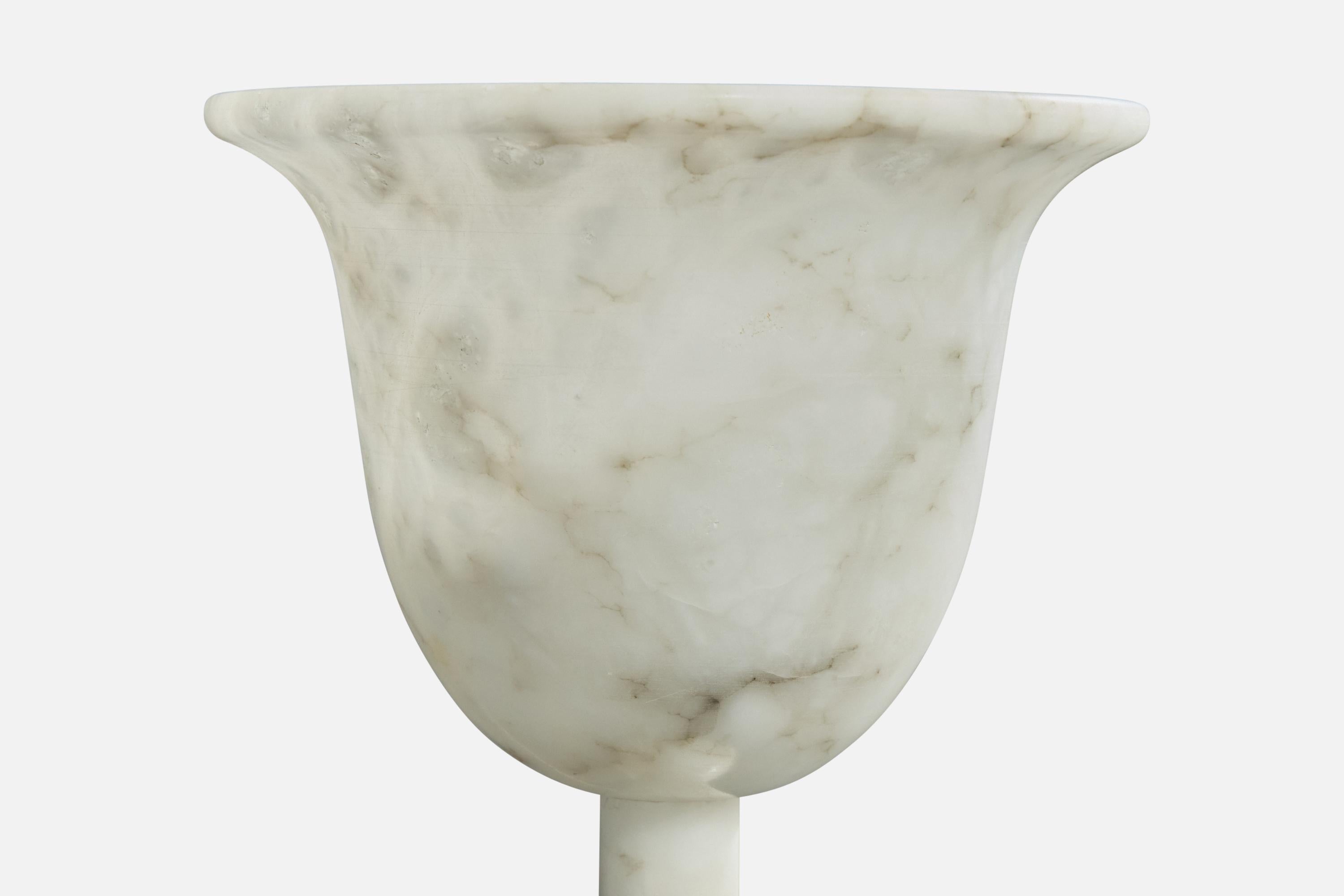 Fin du 20e siècle Designer italien, lampe de table, albâtre, Italie, années 1990 en vente