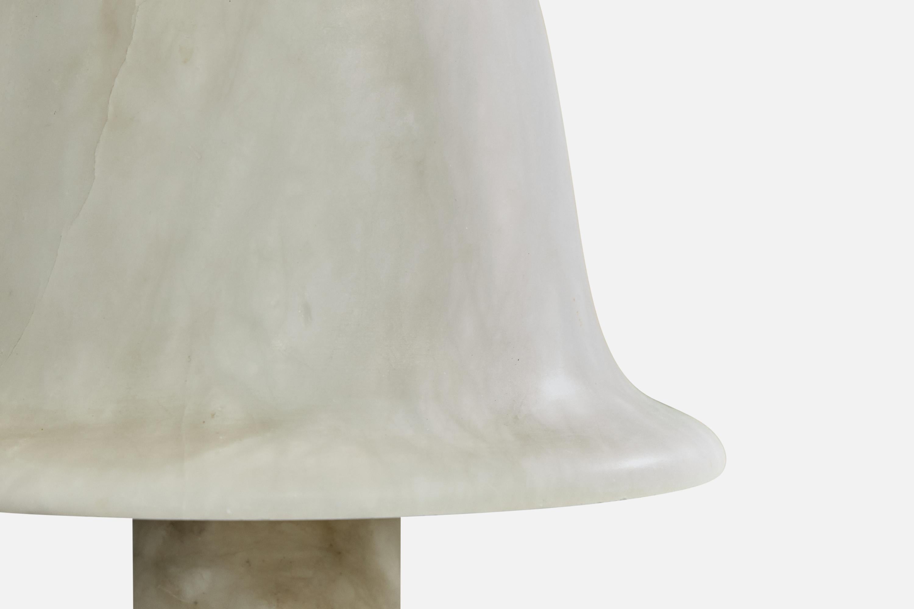 Designer italien, lampe de table, albâtre, Italie, années 1990 en vente 1