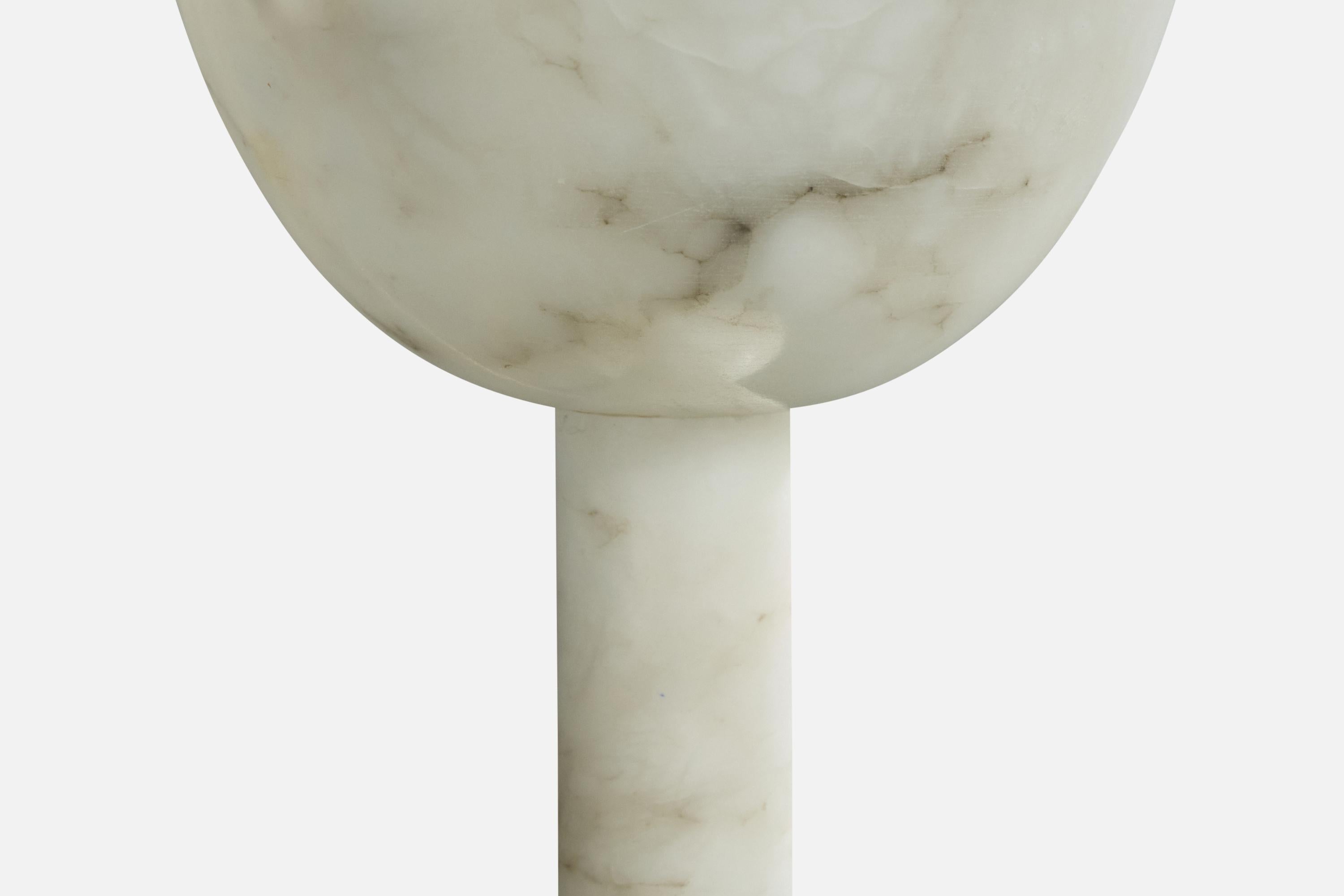 Designer italien, lampe de table, albâtre, Italie, années 1990 en vente 2