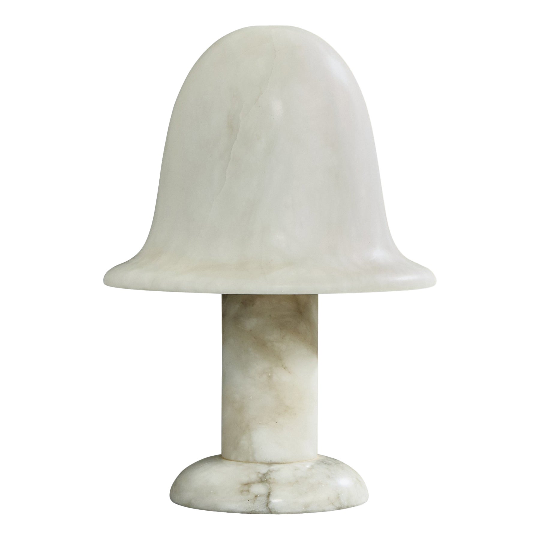 Designer italien, lampe de table, albâtre, Italie, années 1990