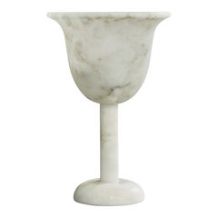 Italian Designer, Table Lamp, Alabaster, Italy, 1990s