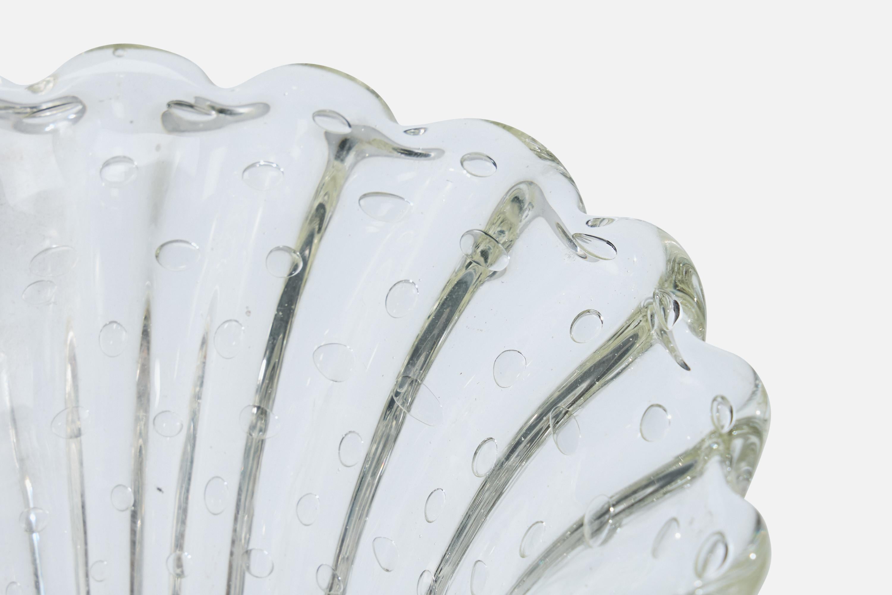 Diseñador italiano, lámpara de mesa, latón, cristal, Italia, años 40 en Bueno estado para la venta en High Point, NC