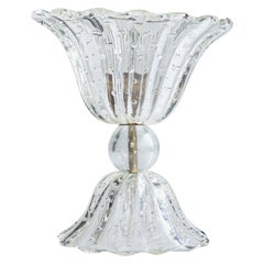Italian Designer, Table Lamp, Brass, Glass, Italy, 1940s