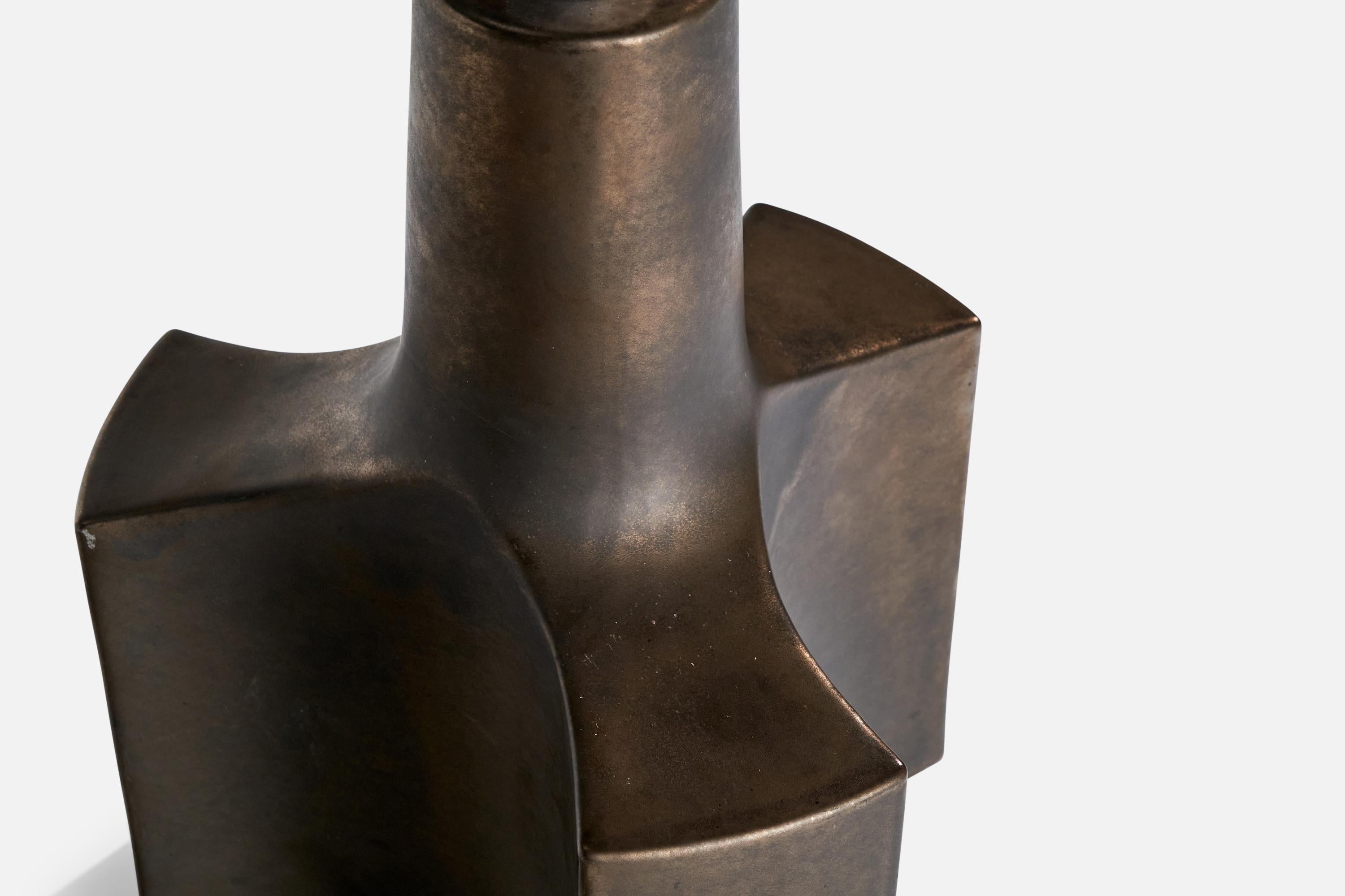 Late 20th Century Italian Designer, Table Lamp, Brass, Italy, 1970s For Sale